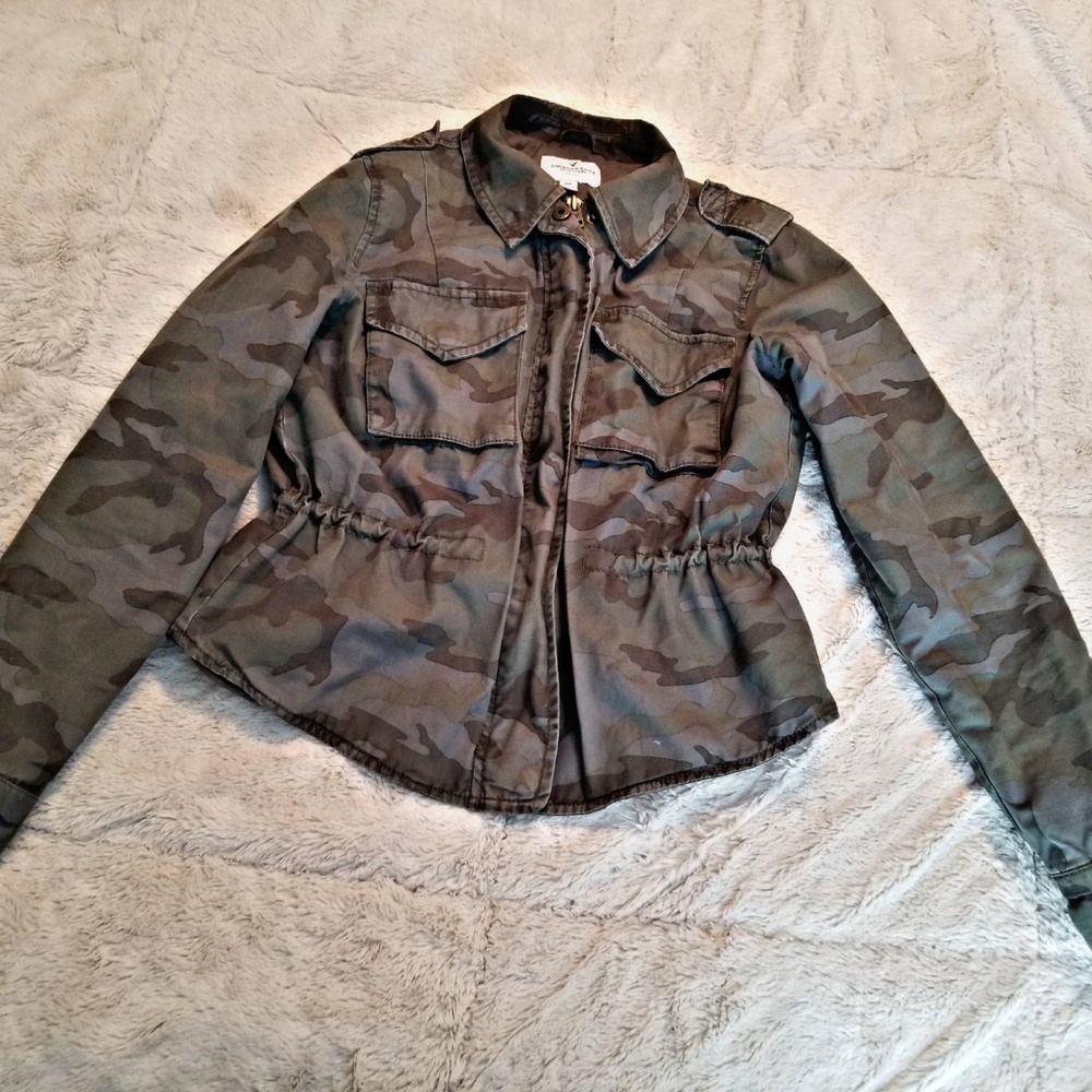 American Eagle Camo utility jacket